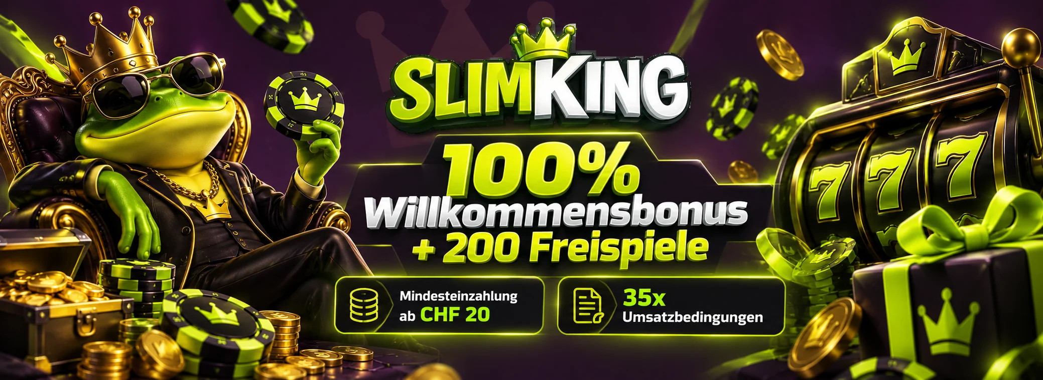 100% + 200 Freispiele